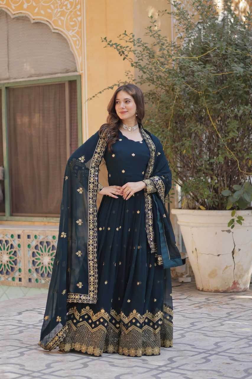 Faux Luxe Long Gown - Top-Rated & Customer Favorite - MYLUXURY LANE ENTERPRISE